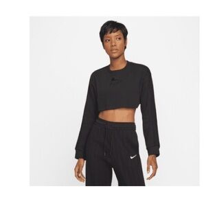 Nike Black Crop Top